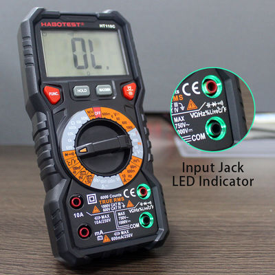 HIgh Accuracy Capacitance Frequency Temperature AC DC 1000V Digital Multimeter with CE